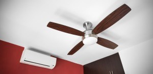 Ceiling Fan and Air Conditioner in Home
