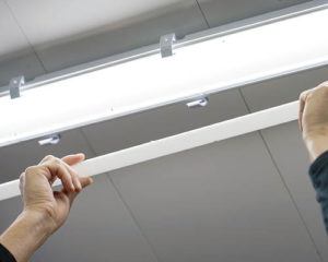 light fixture getting installed
